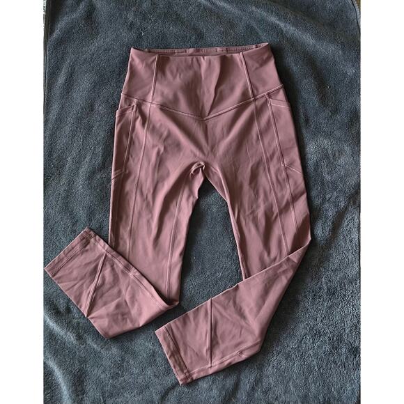 Lululemon All The Right Places Crop II *23" inch 
Color Black Currant Size 6 - Picture 1 of 11